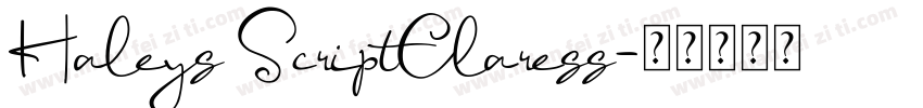 Haleys ScriptClaress字体转换